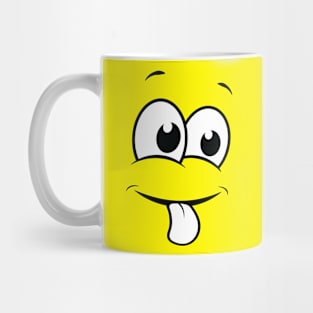 Eye Smiley Facial expression Mouth, Eye, white, face Mug